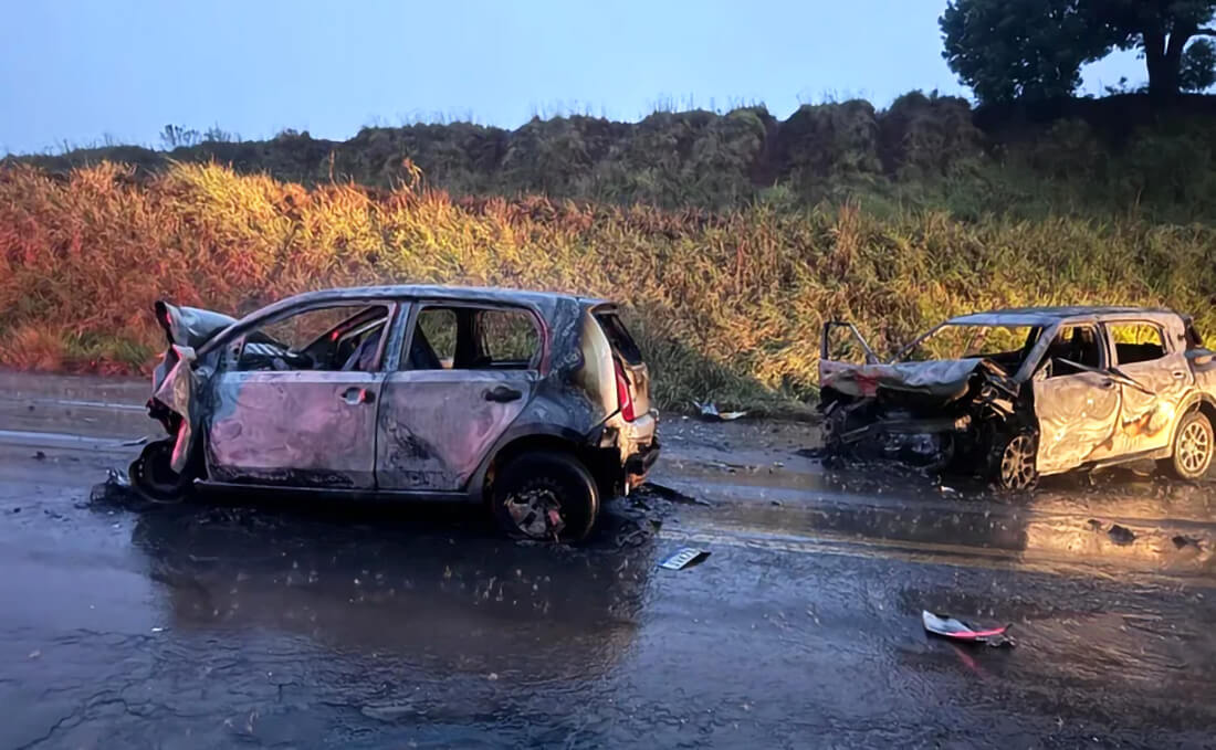 Capa Homem morre em colisão com incêndio na BR-285 em Panambi