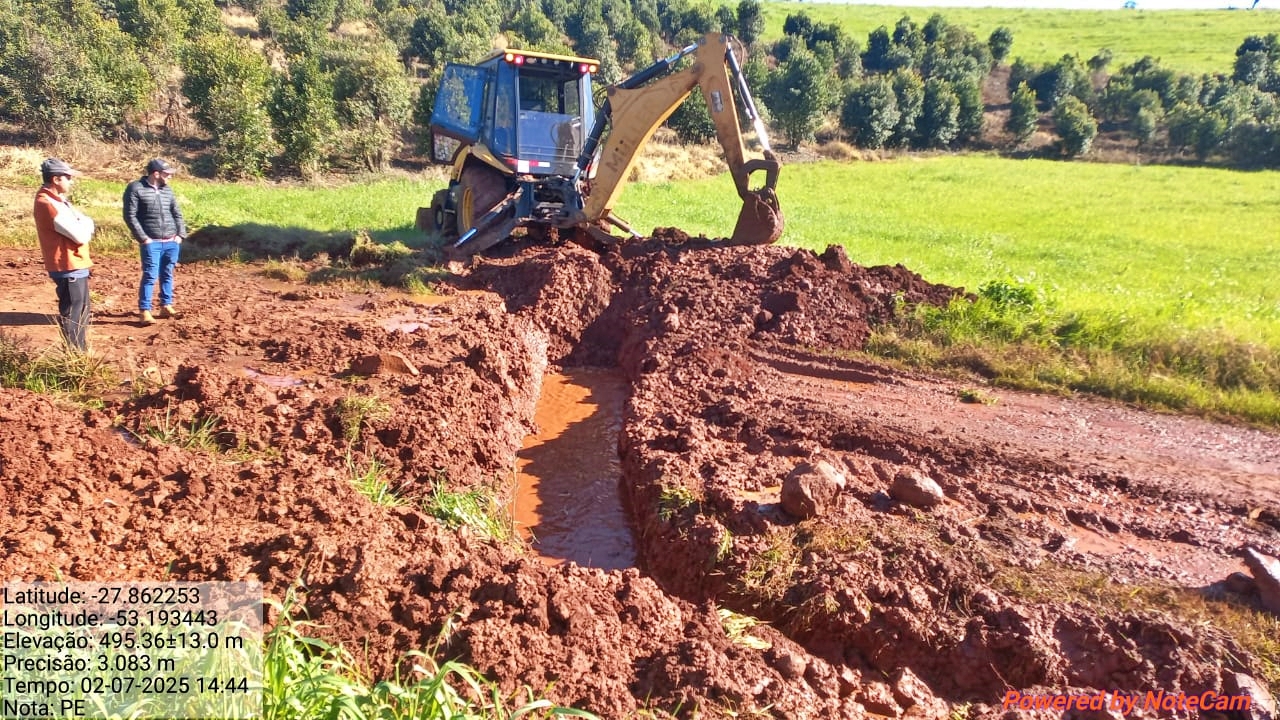 Capa Secretaria de Obras realiza reparos em pontos afetados pelas chuvas em Palmeira das Missões
