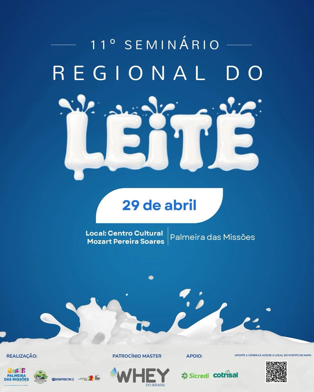 Capa Seminário Regional do Leite debate inovação e sustentabilidade na quarta-feira (29) em Palmeira das Missões