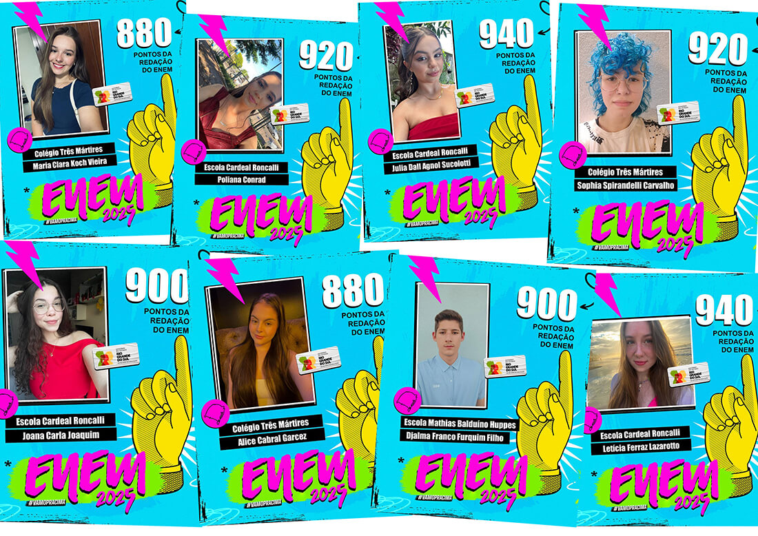 Capa Estudantes da 20ª CRE alcançam resultados expressivos na redação do ENEM 2025