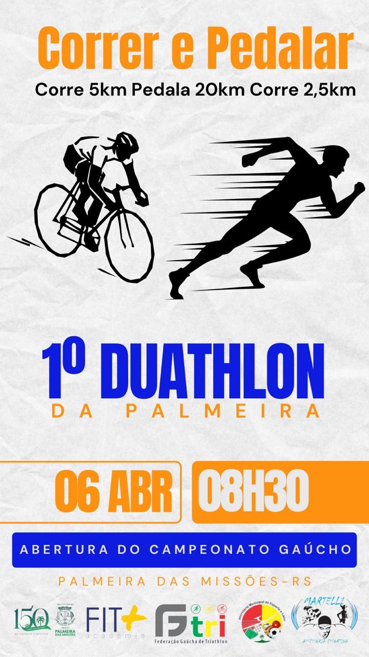 Capa Campeonato Gaúcho de Duathlon recebe sua 1ª etapa em Palmeira das Missões