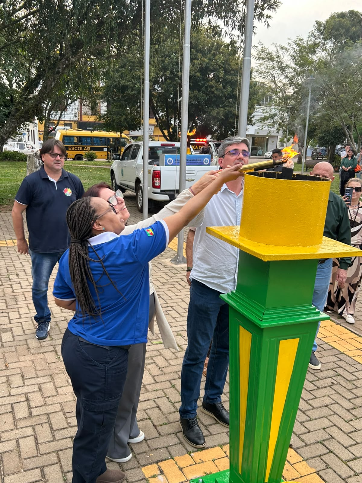 Capa Chama Votiva marca início das comemorações da Semana da Pátria em Palmeira das Missões
