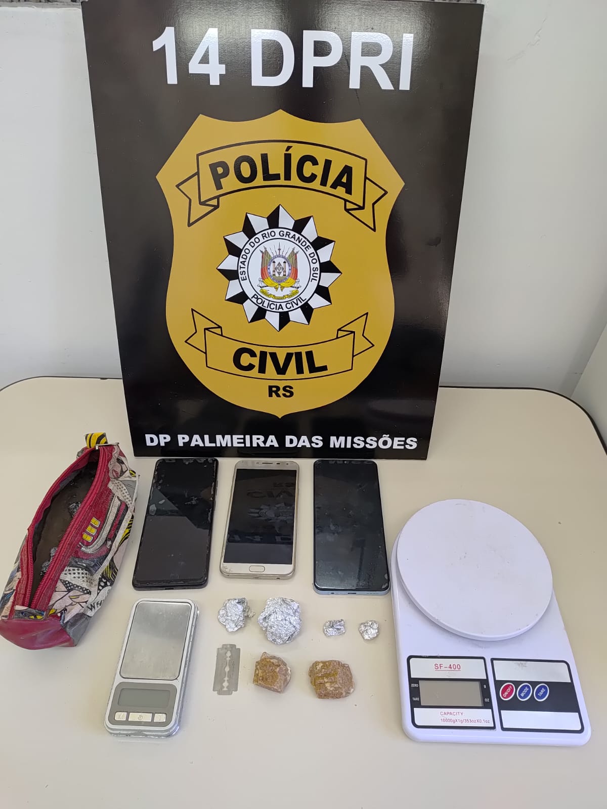 Capa Polícia Civil prende homem por tráfico no Bairro Mutirão, em Palmeira das Missões