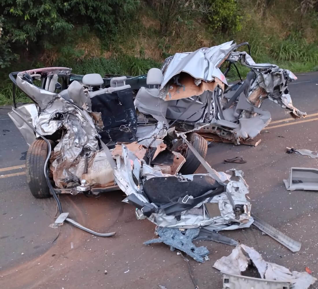 Capa Colisão frontal causa duas mortes na BR-386 entre Frederico Westphalen e Iraí