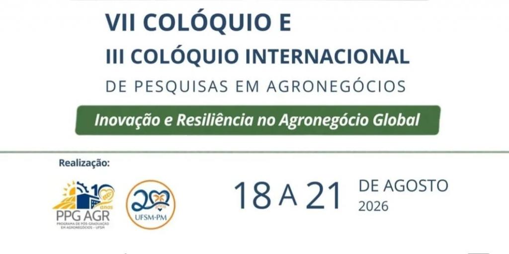 Capa UFSM de Palmeira das Missões promove Colóquio Internacional de Pesquisas em Agronegócios em agosto