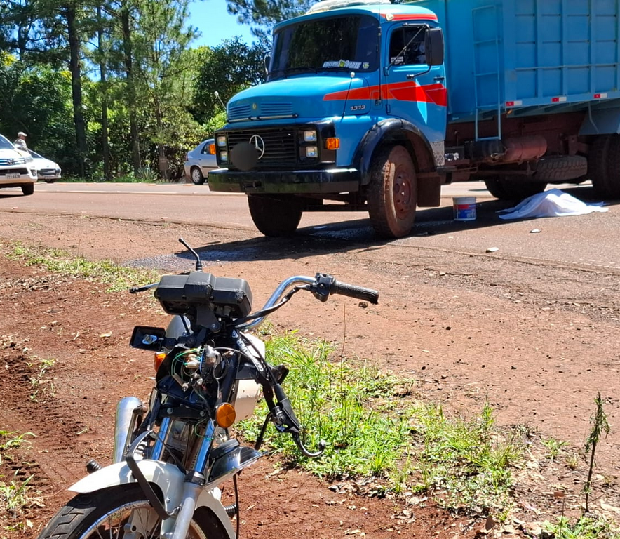 Capa Motociclista morre em colisão com caminhão na ERS-155, em Ijuí