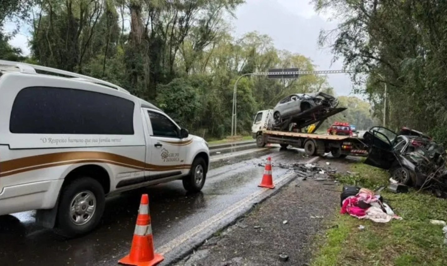 Capa Grave acidente em Panambi deixa dois mortos; vítimas eram de Chapecó e estavam em viagem
