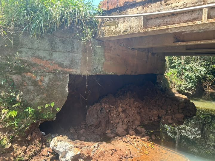 Capa Ponte entre a ERS-569 e Santo Antônio Agusso é interditada em Barra Funda