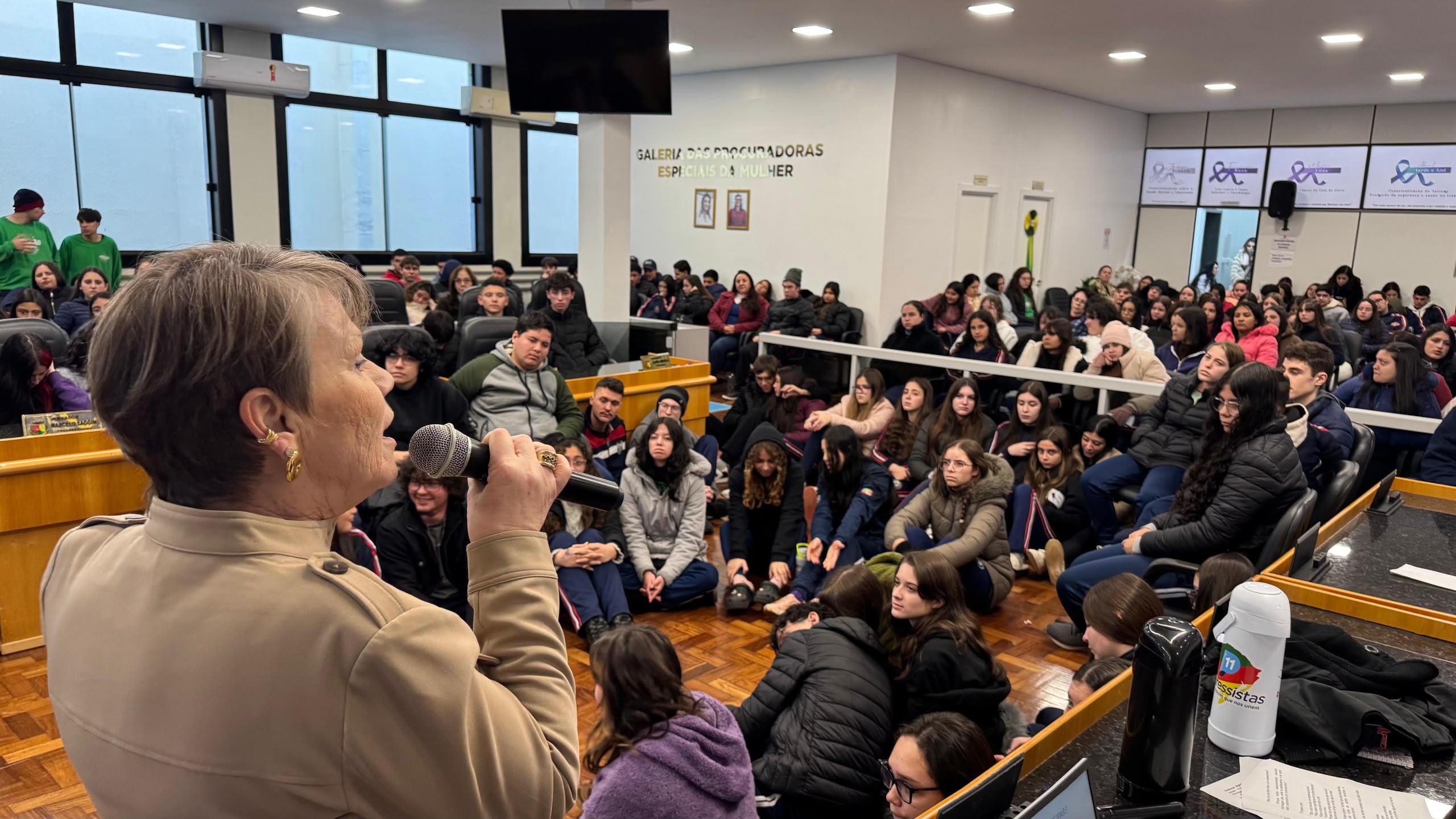 Capa Câmara de Palmeira das Missões promove palestra sobre direitos das mulheres para estudantes