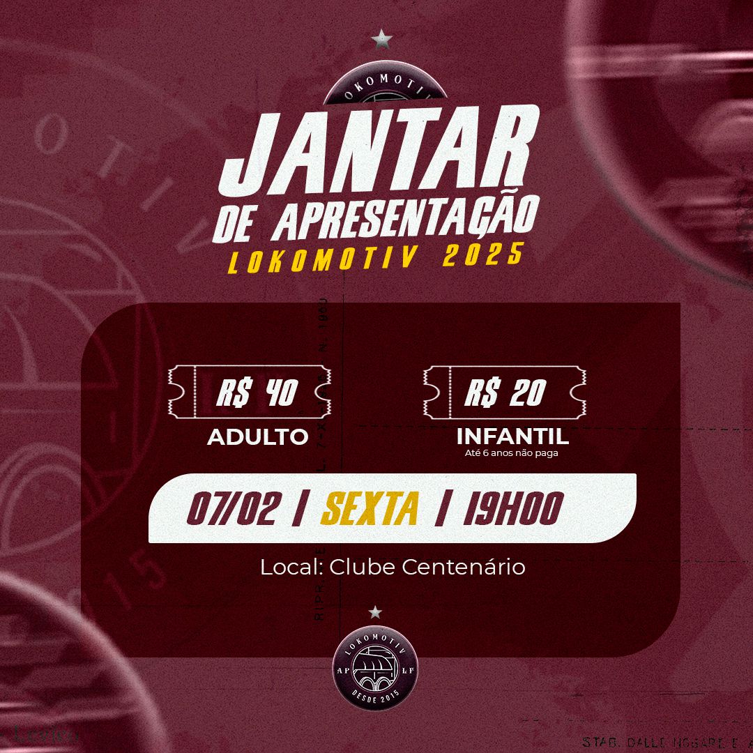 Capa Lokomotiv Futsal promove jantar de apresentação de seu elenco para 2025