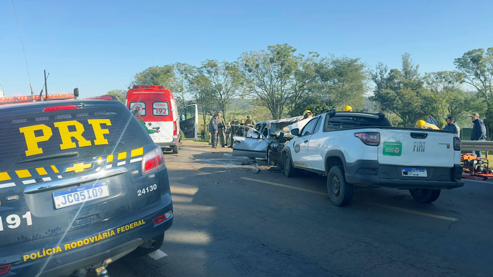 Capa Acidente na BR-285 deixa mulher morta e quatro pessoas feridas em Passo Fundo